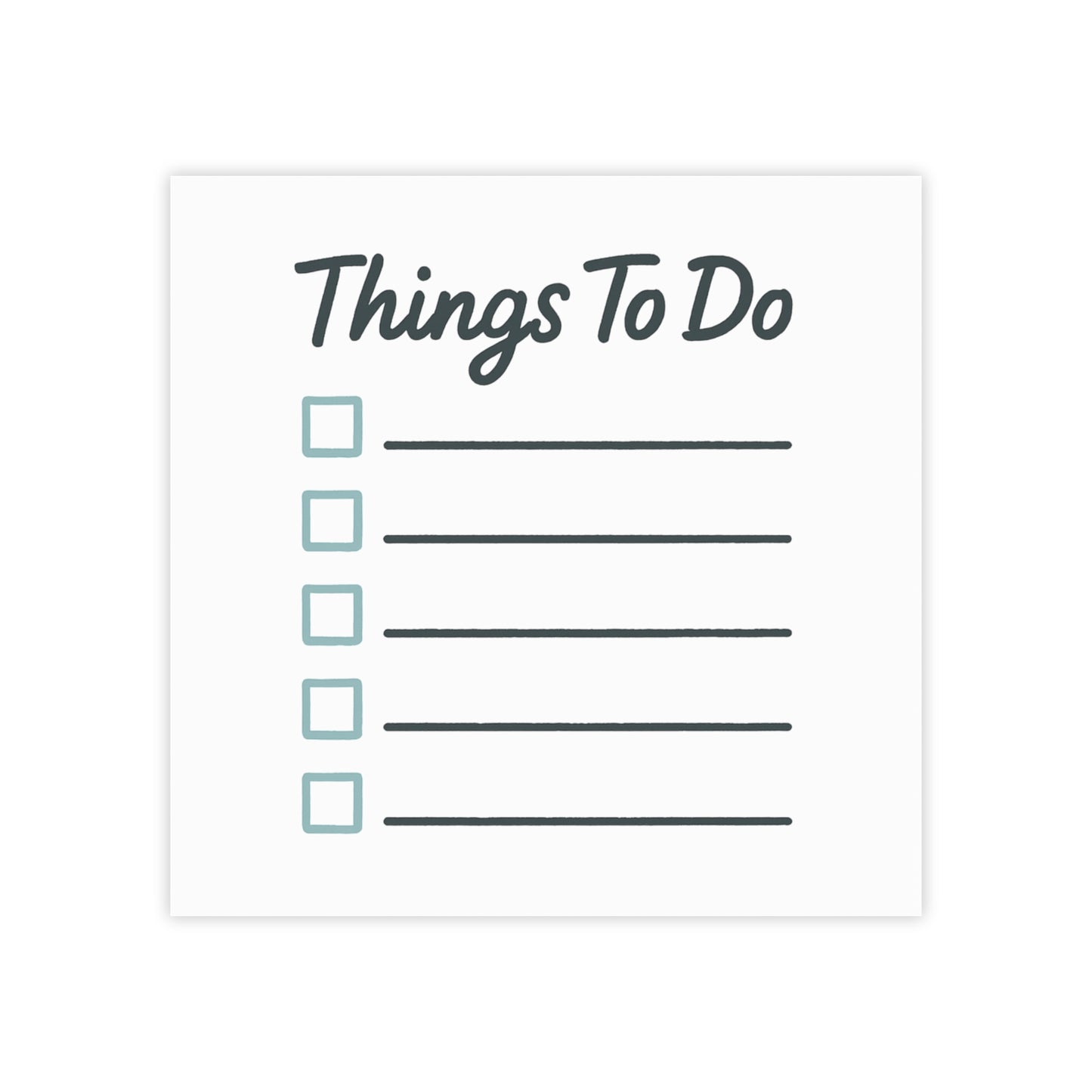 Things To Do Notepad — Checklist Sticky Note Pad for To-Do Lists, Daily Planning & Gifts