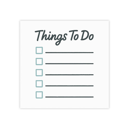 Things To Do Notepad — Checklist Sticky Note Pad for To-Do Lists, Daily Planning & Gifts
